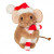 Teddy Hermann Collection Christmas Mouse with Candy Cane 946168 Teddy Hermann Collection Christmas Mouse with Candy Cane 946168