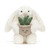 Jellycat Bashful Cream Bunny with Plant BB3PLA