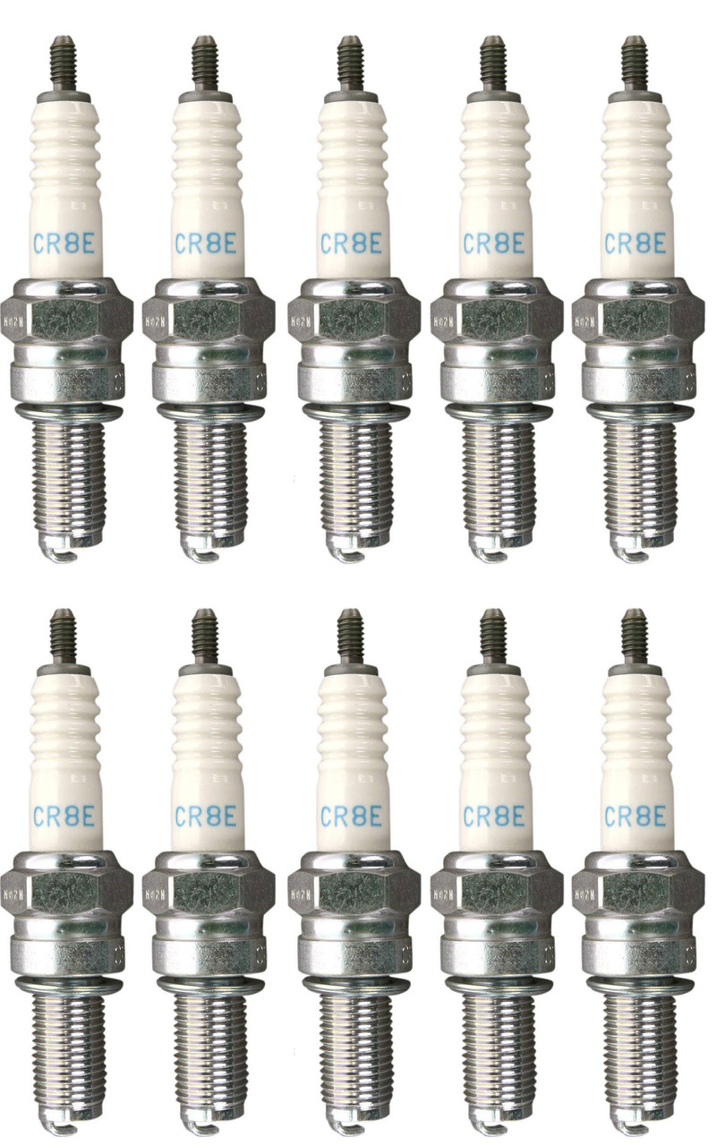 NGK 10 Pack of Genuine OEM Spark Plugs # CR8E-10PK