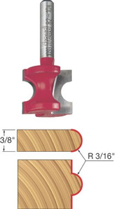 Freud Genuine 3/16" Radius Half Round Router Bit With 1/4" Shank - 82-104