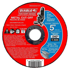 Diablo DBD050040101F 5" Metal Cut-Off Disc - view 3