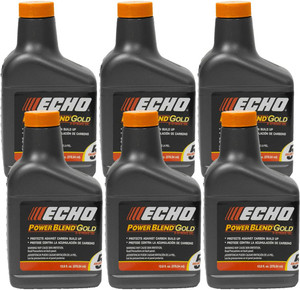 6 Pack of Echo PowerBlend Gold 2-Stroke Engine Oil 12.8 oz Bottle 50:1 Mix for 5 Gallons 6450005S-6PK - view 3