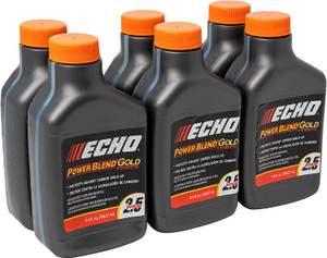 6 Pack of Echo PowerBlend Gold 2-Stroke Engine Oil 6.4 oz Bottle 50:1 Mix for 2.5 Gallons 6450025S-6PK - view 3