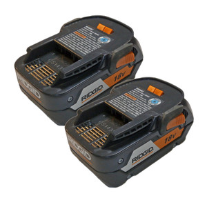 Ridgid (2 Pack) 18-Volt Lithium Ion 4-Amp/Hour Battery Pack R840087 # 130218009-2PK - view 2