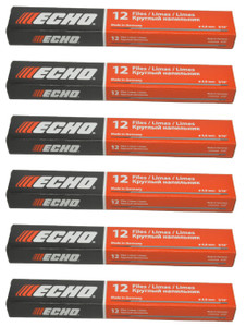 Echo Genuine 6-Pack of Box of 12, 3/16"-4.8mm Chain Files 99988801722-6PK