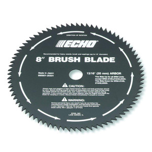ECHO Genuine 8" 80-Tooth Brush Blade 20mm Arbor 69500120331 ECHO Genuine 8" 80-Tooth Brush Blade 20mm Arbor 69500120331
