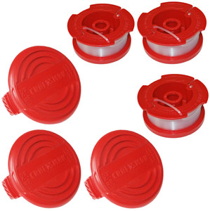 Craftsman Pack of Genuine OEM Replacement 3 Spools and 3 Caps # CMB257 Craftsman Pack of Genuine OEM Replacement 3 Spools and 3 Caps # CMB257