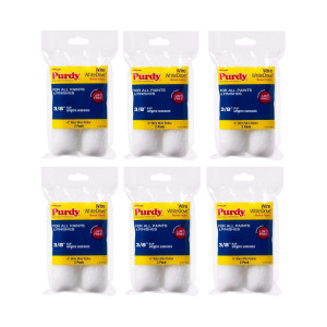 Genuine Purdy 6 Sets of White Dove 4" x 3/8" Nap 2 Pack Roller Covers 140606042-6PK Genuine Purdy 6 Sets of White Dove 4" x 3/8" Nap 2 Pack Roller Covers 140606042-6PK