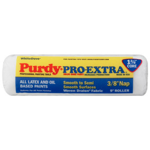Genuine Purdy White Dove Pro-Extra 9" x 3/8" Nap Roller Cover 140671092 Genuine Purdy White Dove Pro-Extra 9" x 3/8" Nap Roller Cover 140671092