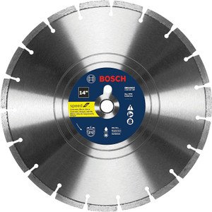 Bosch Genuine 14" Premium Segmented Rim Diamond Blade for Universal Rough Cuts - DB1441C Bosch Genuine 14" Premium Segmented Rim Diamond Blade for Universal Rough Cuts - DB1441C