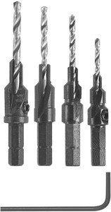 Bosch Genuine 5 pc. Hex Shank Screw Pilot Bit Set - SP515 Bosch Genuine 5 pc. Hex Shank Screw Pilot Bit Set - SP515