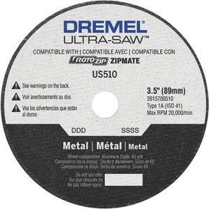 Dremel Genuine Ultra-Saw 4" Premium Carbide Cutting Wheel - US510-01 Dremel Genuine Ultra-Saw 4" Premium Carbide Cutting Wheel - US510-01