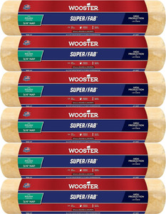Wooster Genuine 18" Super/Fab 3/4" Nap Roller Cover 6-Pack, R241-14-6PK - view 2