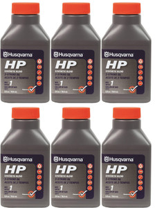 Husqvarna 6 Pack of HP 2 Stroke Oil 2.6 oz bottles For 1 Gallon Mix - 593152601-6PK Husqvarna 6 Pack of HP 2 Stroke Oil 2.6 oz bottles For 1 Gallon Mix - 593152601-6PK