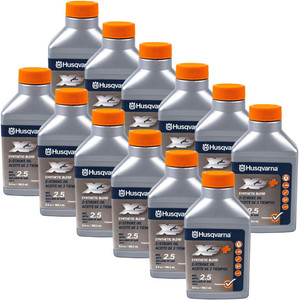 Husqvarna 12 Pack of XP+ 2 Stroke Oil 6.4 oz bottles For 2.5 Gallon Mix - 593152303-12PK - view 2
