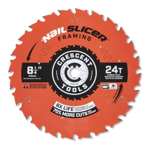 Crescent Genuine OEM 8-1/4" x 24-Tooth NailSlicer Framing Circular Saw Blade - CSBFR-824 - view 5