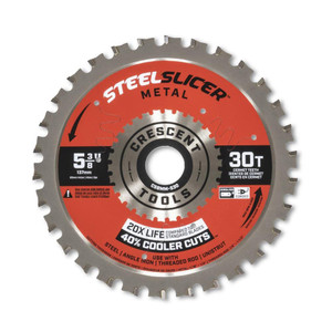 Crescent Genuine OEM 5-3/8" x 30-Tooth SteelSlicer Medium Metal Circular Saw Blade - CSBMM-530 Crescent Genuine OEM 5-3/8" x 30-Tooth SteelSlicer Medium Metal Circular Saw Blade - CSBMM-530