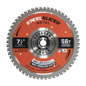Crescent 7-1/4" x 56-Tooth SteelSlicer Thin Metal Circular Saw Blade - CSBMN-756 - view 5