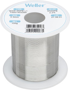 Weller Genuine OEM SnPb Solder Wire, 0.3mm, 100g - T0051403399 - view 5