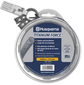 Husqvarna .095-Inch 50ft spool Titanium Force Trimmer Line - 596780001