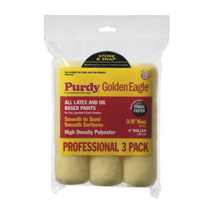 Genuine Purdy Golden Eagle 3 Multi-Pack 9" x 3/8" Nap Roller Cover 14E868100 - view 3