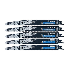 Bosch Genuine 9" 8/10 TPI Edge Reciprocating Saw Blades (pack of 5) - REDM9X2 Bosch Genuine 9" 8/10 TPI Edge Reciprocating Saw Blades (pack of 5) - REDM9X2