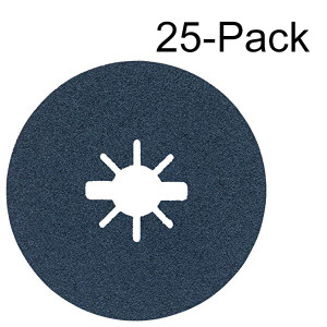 Bosch Genuine 25 pc. 4-1/2" 80 Grit X-LOCK Medium Grit Abrasive Fiber Discs - 2610053338 Bosch Genuine 25 pc. 4-1/2" 80 Grit X-LOCK Medium Grit Abrasive Fiber Discs - 2610053338