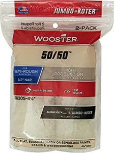 Wooster Genuine 4.5" Jumbo-Koter 50/50 1/2" Nap 2-Pack Roller Cover - RR305-4.5 - view 3