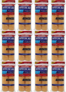 Wooster 6.5" Jumbo-Koter Super/Fab FTP 3/8" Nap Closed-End 12 Sets Of 2-Pack Roller Cover # RR981-6.5-12PK Wooster 6.5" Jumbo-Koter Super/Fab FTP 3/8" Nap Closed-End 12 Sets Of 2-Pack Roller Cover # RR981-6.5-12PK