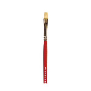 Wooster Genuine -2 White Bristle Oil Brights Artist Paintbrush - F1622-2 Wooster Genuine -2 White Bristle Oil Brights Artist Paintbrush - F1622-2