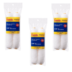Genuine Purdy White Dove Wire Mini 6-1/2" x 3/8" Nap 2 Pack Roller Covers 14G605062
