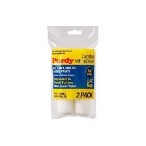 Genuine Purdy White Dove Jumbo Mini 4-1/2" x 1/4" Nap 2 Pack Roller Covers 140624010 Genuine Purdy White Dove Jumbo Mini 4-1/2" x 1/4" Nap 2 Pack Roller Covers 140624010