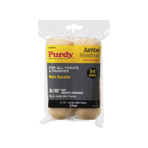 Genuine Purdy Marathon Jumbo Mini 4-1/2" x 3/8" Nap 2 Pack Roller Covers 14G624062 - view 3