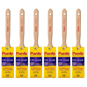 Genuine Purdy 6 Pack Ox-O-Thin Flat 2" Paint Brushes 144300020-6PK Genuine Purdy 6 Pack Ox-O-Thin Flat 2" Paint Brushes 144300020-6PK