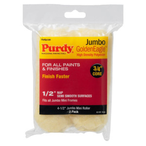 Genuine Purdy Golden Eagle Jumbo Mini 4-1/2" x 1/2" Nap 2 Pack Roller Covers 140624023 - view 3