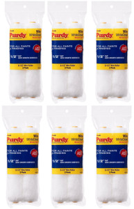 Genuine Purdy 6 Sets of White Dove 6-1/2" x 1/2" Nap 2 Pack Roller Covers 140605064-6PK