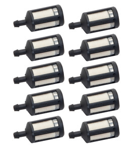 Oregon 10 Pack Fuel Filter 3/16" 175 Micron Replaces Zama ZF4 - 07-210-10PK