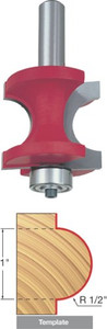 Freud Genuine 1/2" Radius Half Round Router Bit With Bearing and 1/2" Shank # 82-514 - view 3