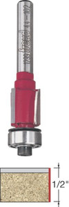 Freud Genuine 1/2" Diameter Bearing Flush Trim Bit With 1/4" Shank - 44-102 - view 3