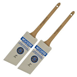 Wooster 2" Pro Classic White China Bristle Thin Angle Sash Paintbrush 2-Pack # Z1216-2-2PK