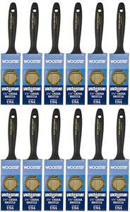 Wooster Genuine 1.5" Yachtsman Paintbrush 12-Pack, Z1120-1.5-12PK