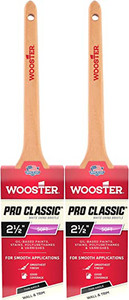 Wooster 2.5" Pro Classic White China Bristle Thin Angle Sash Paintbrush 2-Pack # Z1216-2.5-2PK Wooster 2.5" Pro Classic White China Bristle Thin Angle Sash Paintbrush 2-Pack # Z1216-2.5-2PK