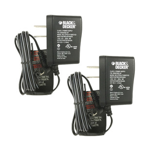 Black and Decker Replacement Charging Adaptors - 90592365-03-2PK