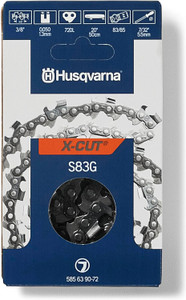Husqvarna 20" X-CUT S83G, 3/8" pitch, .050 gauge 72DL Chainsaw Chain - 585639072