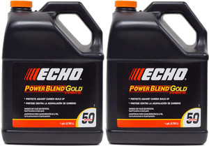 2 Pack of Echo PowerBlend Gold 2-Stroke Engine Oil 1 Gallon Bottle 50:1 Mix for 50 Gallons 6450050S-2PK