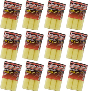 Wooster Genuine 9" Golden Flo 3/8" Nap 12 Sets Of 3-Pack Roller Cover # RR726-9-12PK