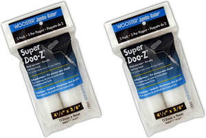 Wooster 4.5" Jumbo-Koter Super Doo-Z 3/8" Nap 2 Sets Of 2-Pack Roller Cover # RR313-4.5-2PK - view 3