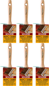 Wooster Genuine 2.75" Bravo Stainer Bristle/Polyester Paintbrush 6-Pack # F5119-2.75-6PK