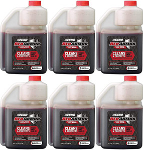 6 Pack of Echo Red Armor 2-Stroke Engine Oil 16 oz Bottle 50:1 Mix for 6 Gallons 6550006S-6PK 6 Pack of Echo Red Armor 2-Stroke Engine Oil 16 oz Bottle 50:1 Mix for 6 Gallons 6550006S-6PK
