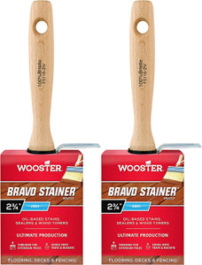 Wooster Genuine 2.75" Bravo Stainer Bristle Paintbrush 2-Pack, F5116-2.75-2PK Wooster Genuine 2.75" Bravo Stainer Bristle Paintbrush 2-Pack, F5116-2.75-2PK